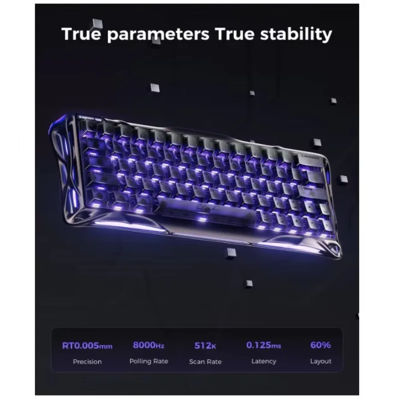 Gravity Planet V60 Pro Wired Gaming Keyboard Rapid Trigger Alloy Frame Mechanical Keyboard For Esports Gaming Pro Players