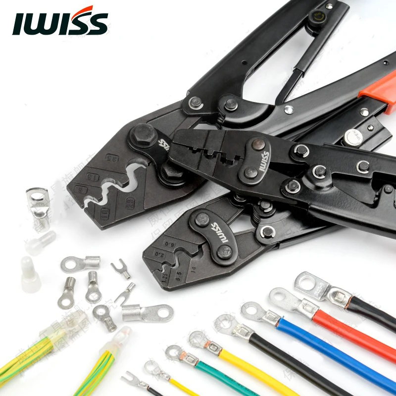 

IWISS HD-6 HS-6L HS-6M HS-8 HS-14 HS-16 japanese style crimping piler for terminal 1-6mm2 CRIMPING PLIERS crimping tools