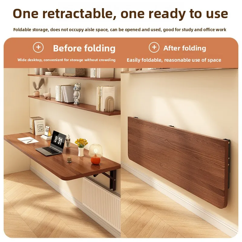 Foldable Wall-Mounted Desk & Folding Table Study Desk for Balcony Corner Floating Design