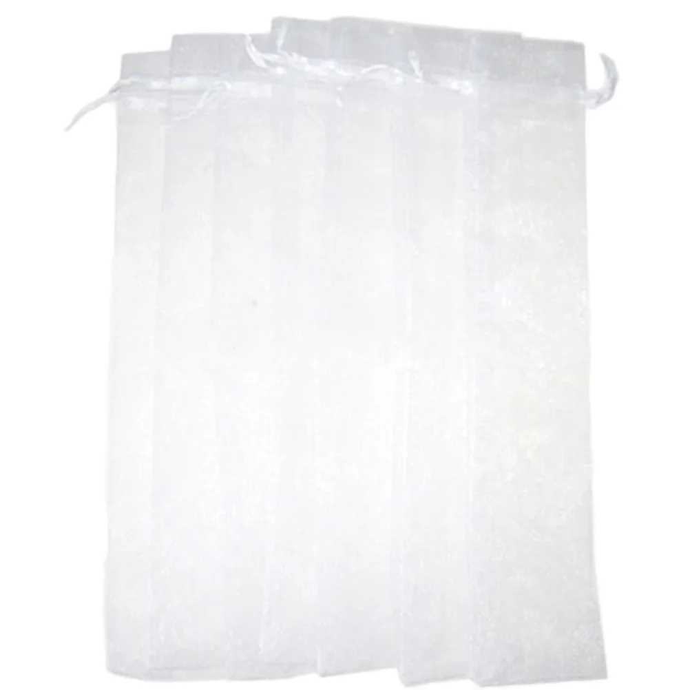 Bolsas de Organza con cordón para ventilador de mano, 50 piezas, plegables