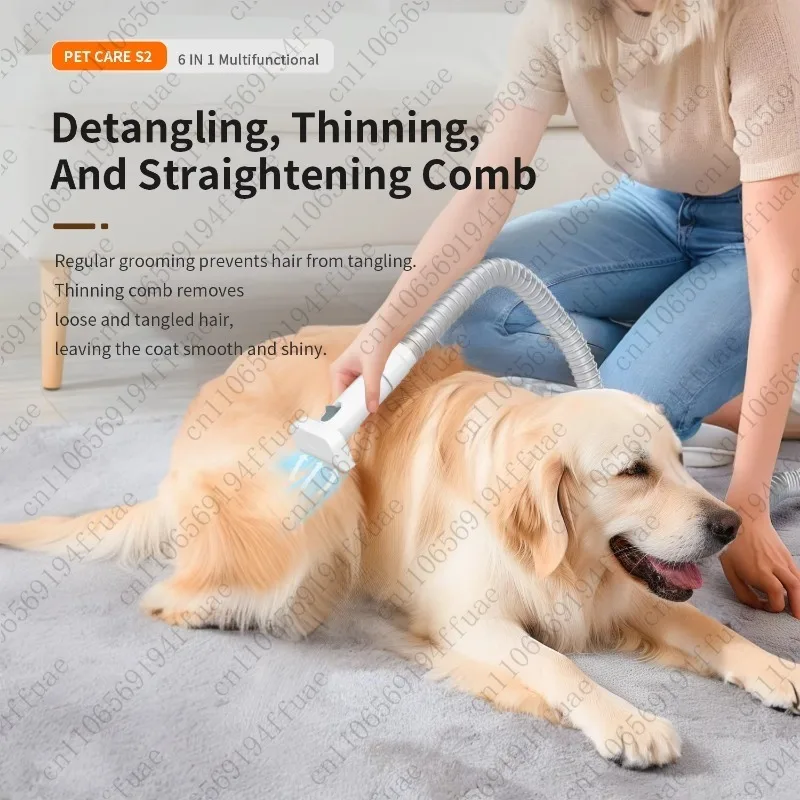 Hair Remover, Scissors, Trimmer, Brush Tool, Silent Pet Hair Grooming, Vacuum Cleaner Kit