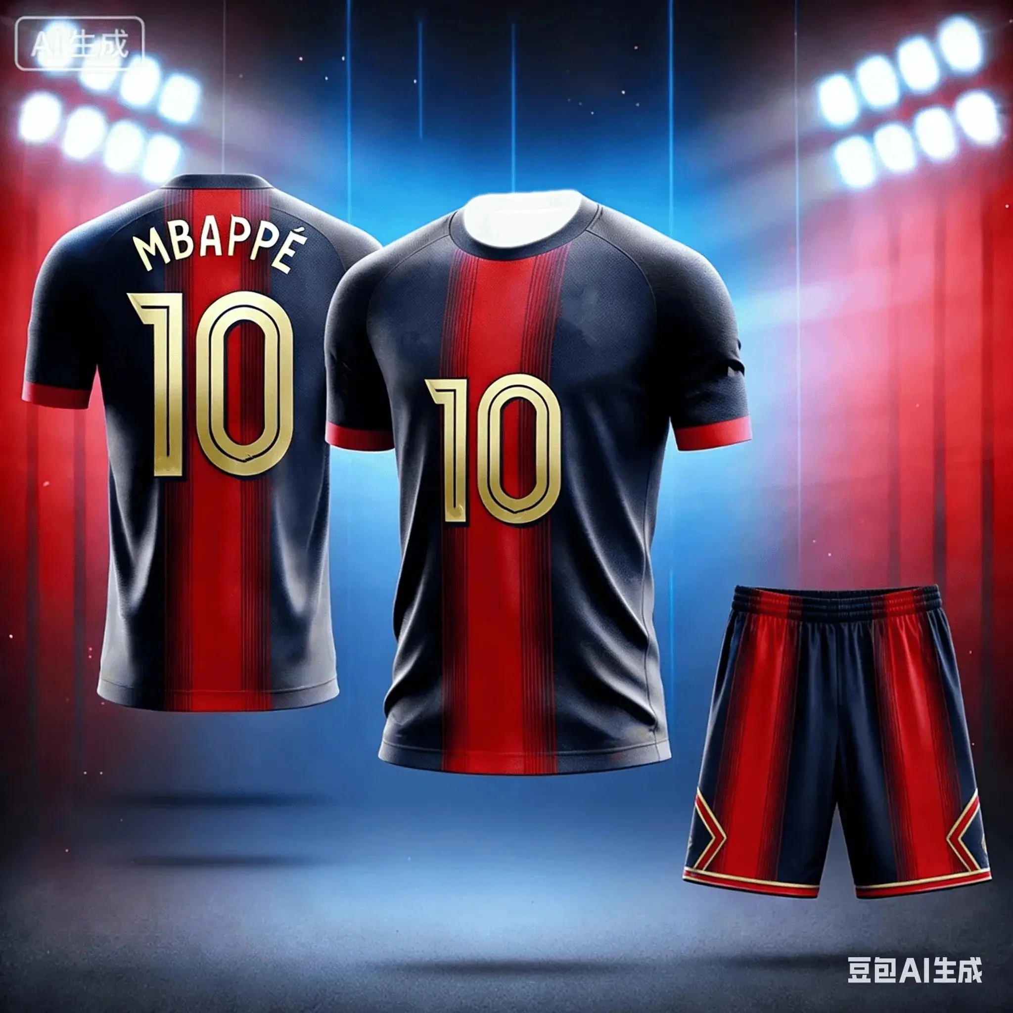 

2026 New Cool Gradient Soccer Jersey Ronaldo Fan Adult Short Sleeve Shorts Sports Set 3D Quick Dry Loose TShirt