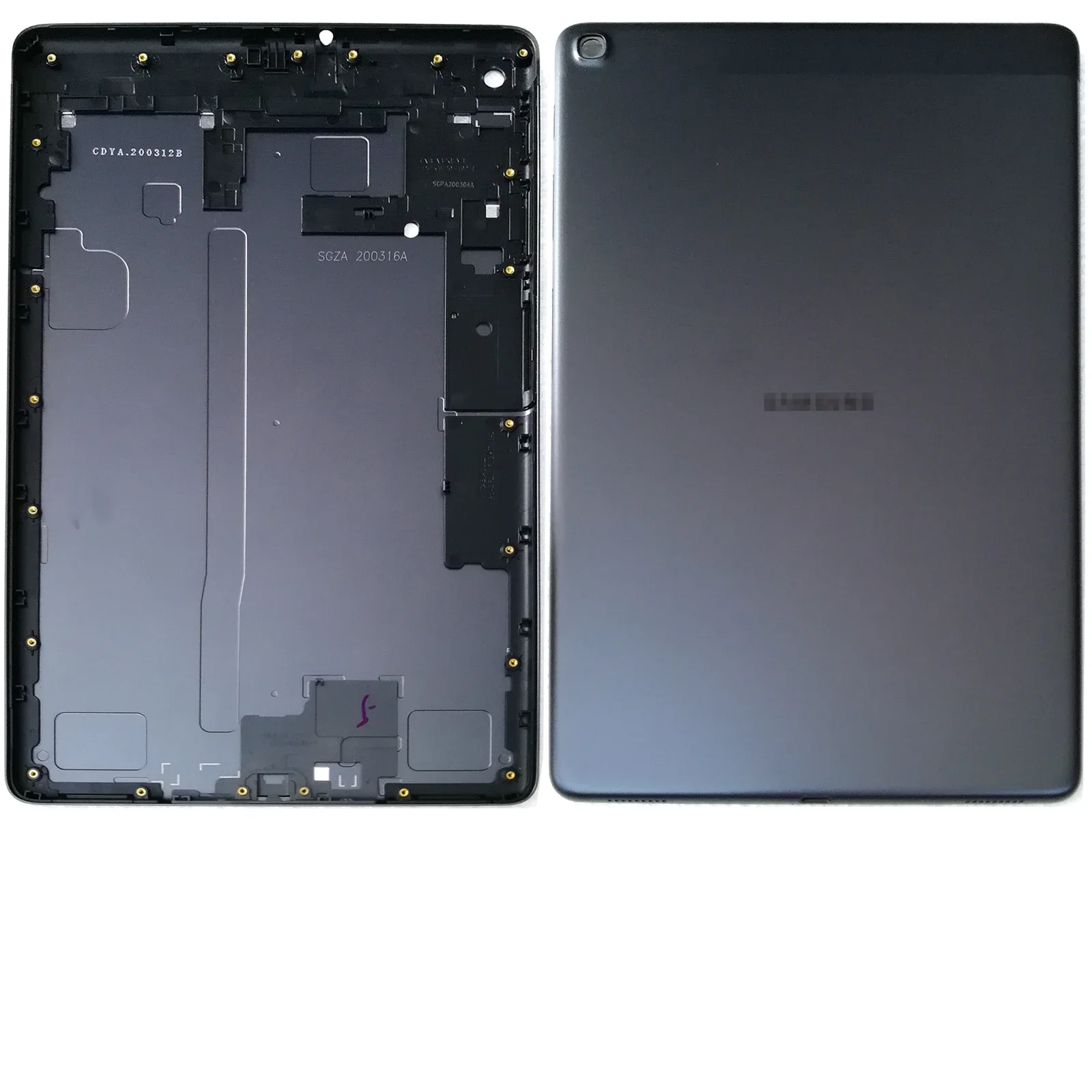 For Samsung Galaxy Tab A 10.1 (2019) SM-T510 SM-T515 Housing Back Door Battery Cover without Lens