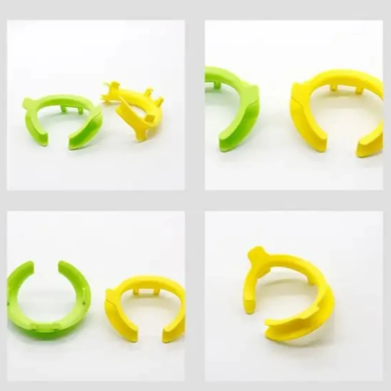 

10Pcs Dental 3D Lip Cheek Retractor C-shaped Mouth Opener Silicone Fit Strong Suction Tubes Intraoral Spreader