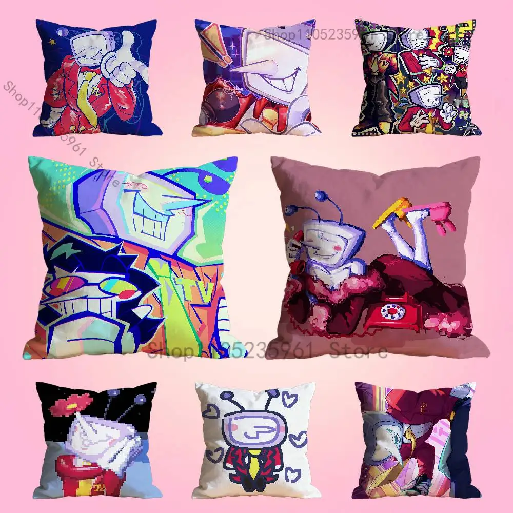 

D-DeltaruneS Tenna Print Polyester Pillow Case for Valentine gift Home Sofa Cushion Cover Decoration Custom