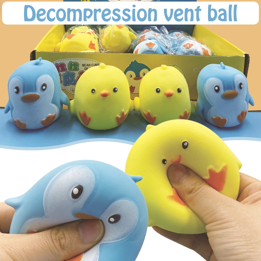 Miękka zabawka antystresowa w kształcie pingwina dla dzieci i dorosłych