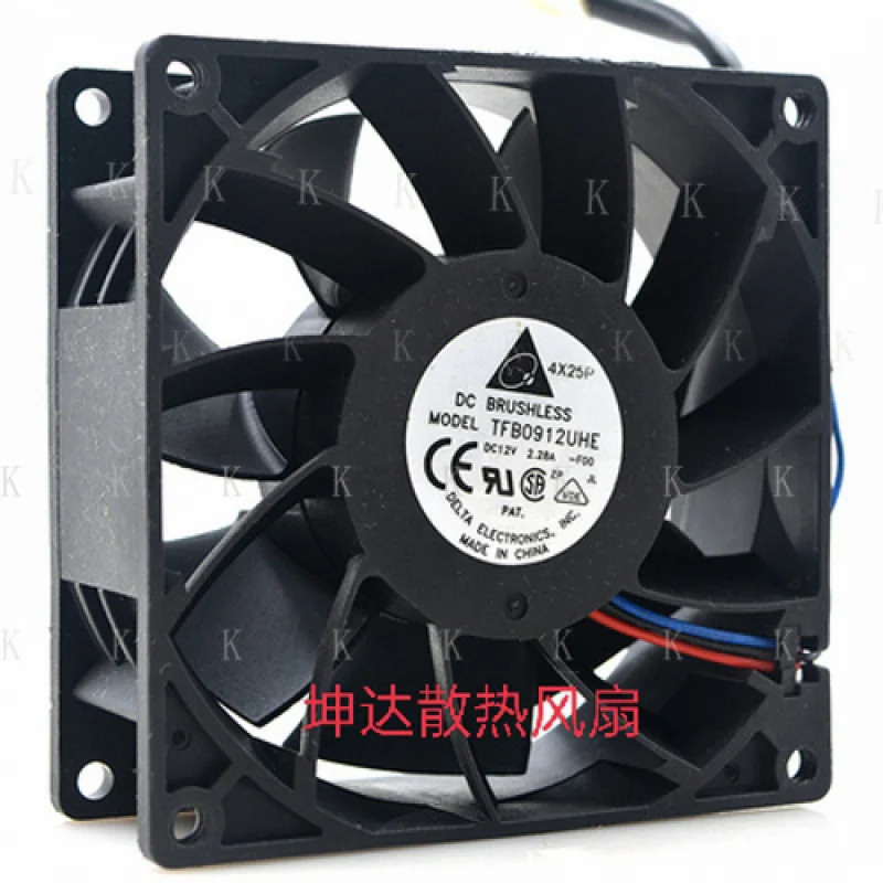 C  FOR  Delta TFB0912UHE 12V 2.28A 9238 9CM 9038 for car retrofit cooling fan