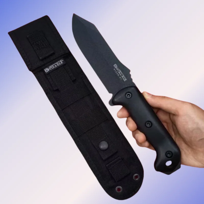 

BK-10 outdoor camping survival emergency rescue tool, outdoor knife, fishing travel hunting knife, household fruit knife