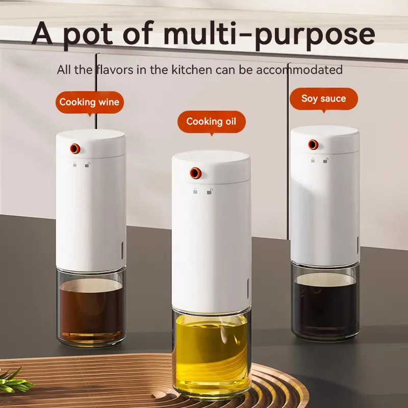 

Olive Oil Dispenser Bottle 280ml Glass Oil Cruet Food Grade Leakproof Container Large Opening Easy Refill Kitchen Cooking Tools