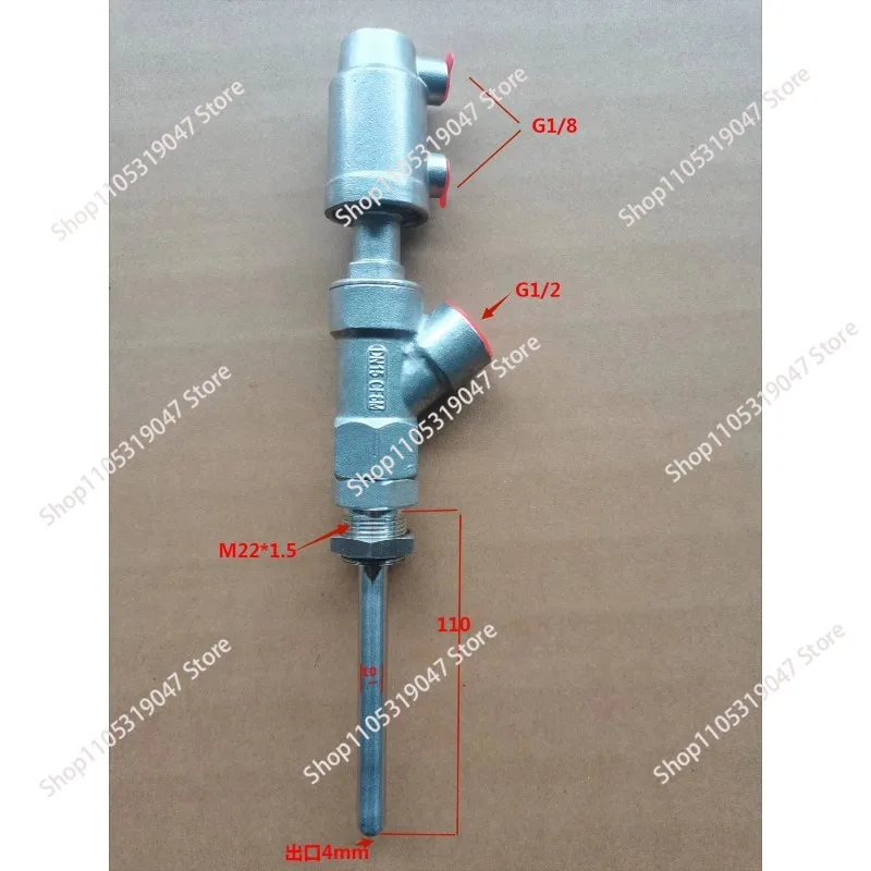 Stainless Steel Pneumatic Filling Valve Head Anti-Drip Discharge Nozzle for Filling Machines