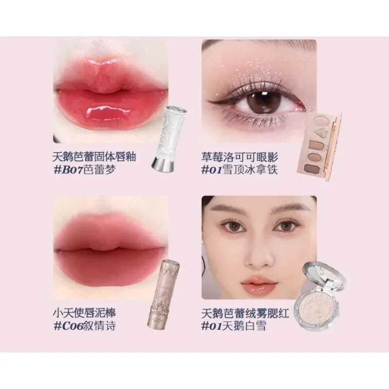 Flower Knows Makeup Gift Box Lip Mud Lipsticks Highlighter Blusher Eyeshadow Pretty Beauty Cosmetic Original Set Gift for Friend