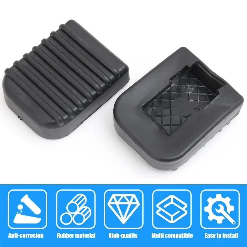 Motorcycle Base Mount Extension Foot Black Motorcycle Footrest Pad for Scooter Base Plate Non-slip Pads Soft Rubber Pad 1-4pcs
