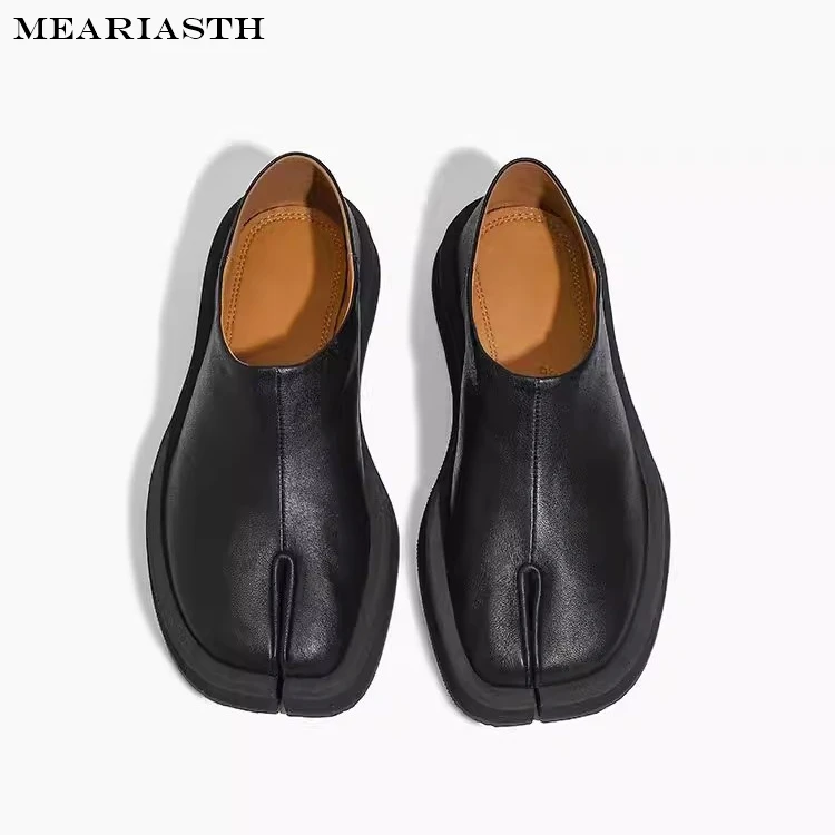 

Tabi Ballet Flats Split Toe Slip On men loafers Shoes Soft Leather Comfortable Casual Shoes Women's Designer Style Footwear