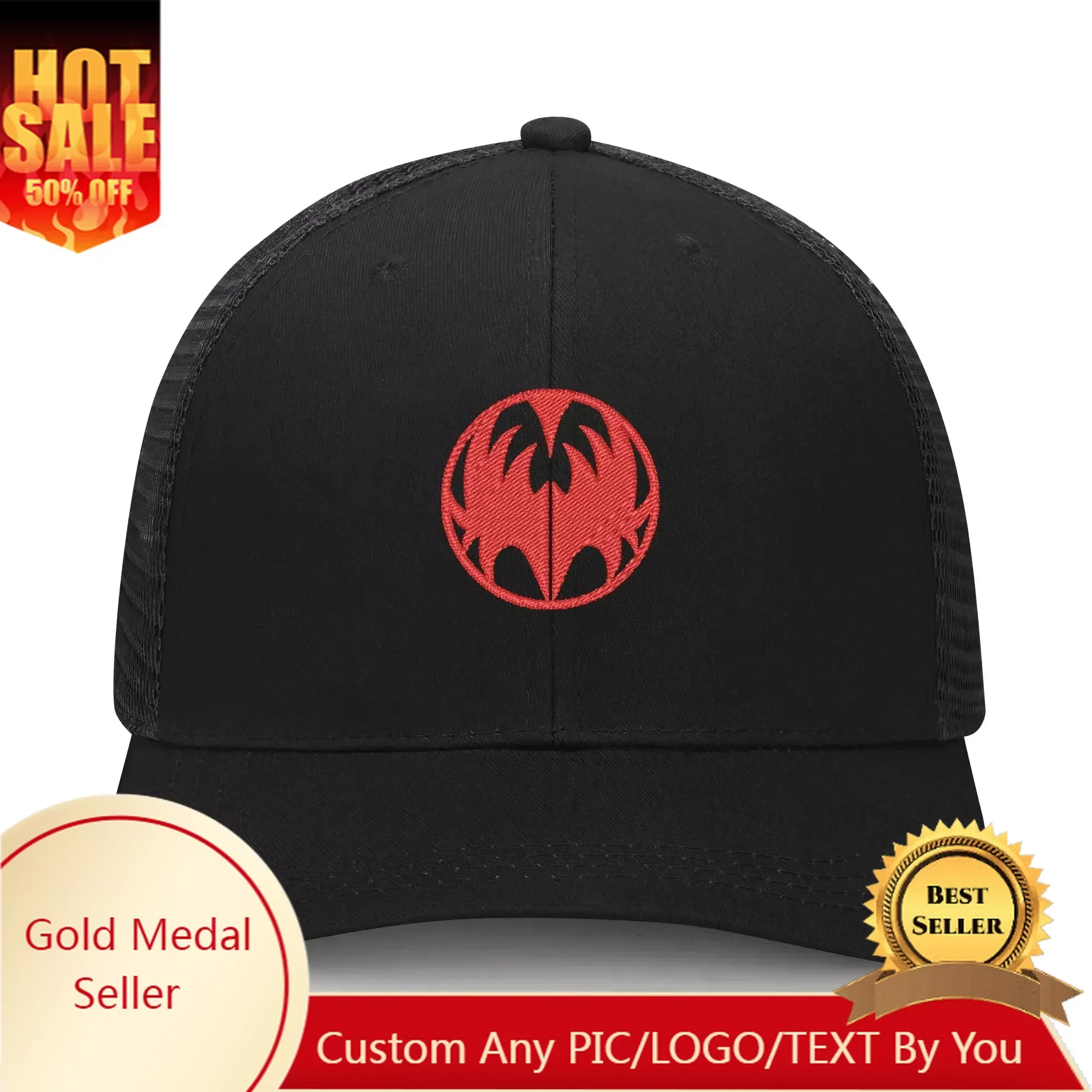 

Gene Simmons Bass Player Embroidery Hat Mens Womens Sports Baseball Hat Hip Hop Breathable Summer Headwear Custom Made Caps Logo