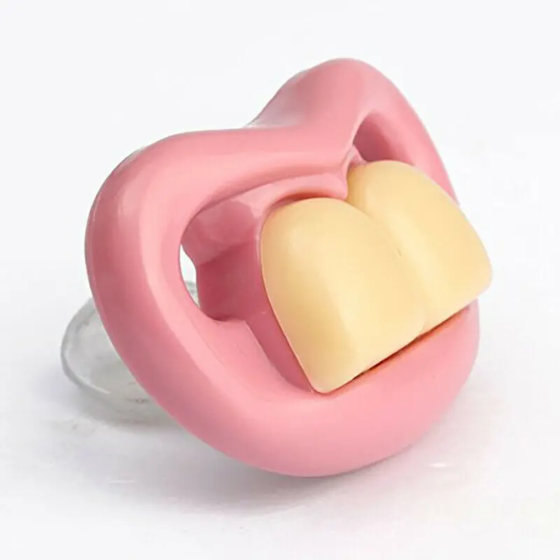 Mouth Baby Funny Dummy Pacifier Novelty Teeth Children Soother Feeding Tool Wedding Party Decoration Props Trick Toys