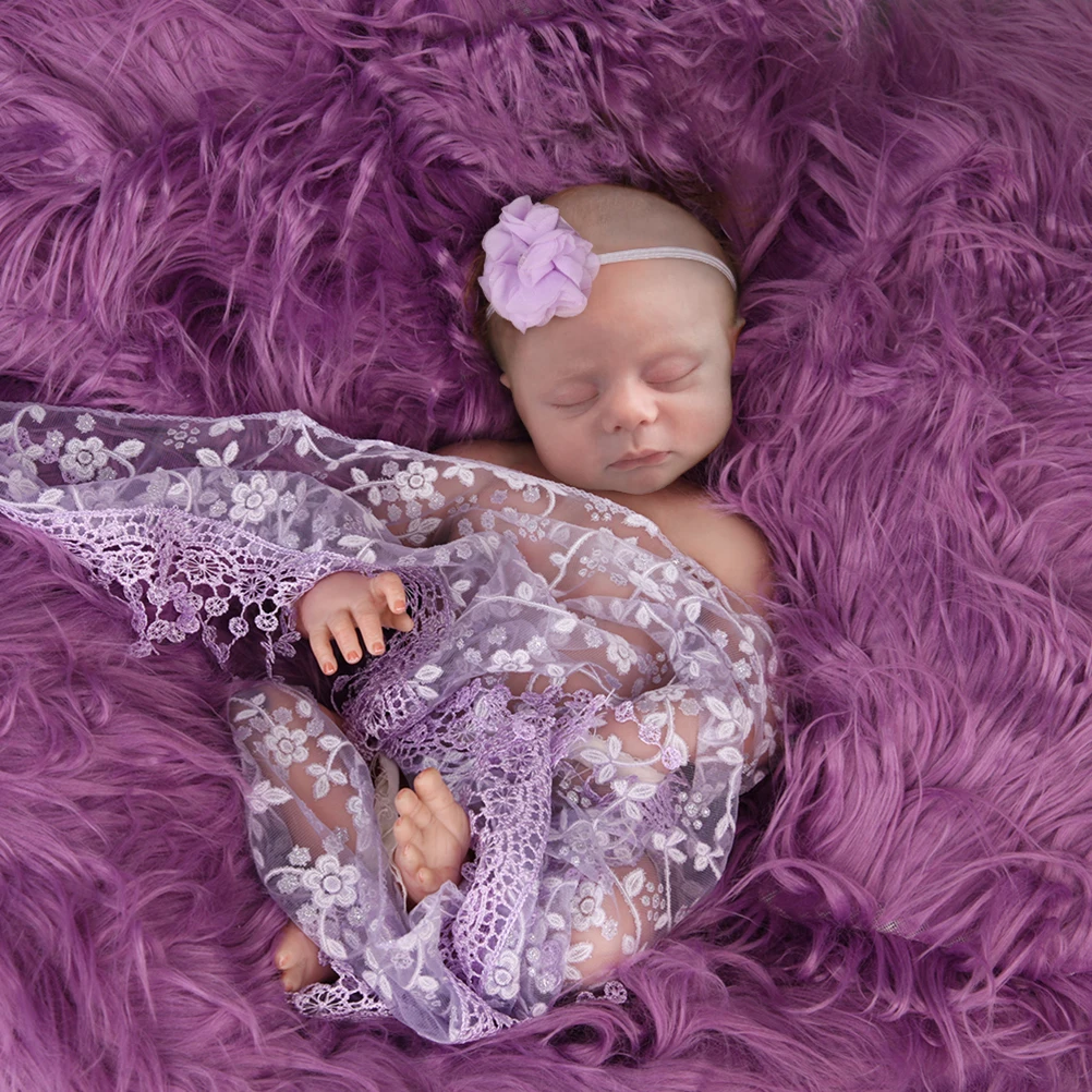 

Baby Headband Photography Props Wrap Cloth Wrapping Blanket Infant Swaddle Elastic