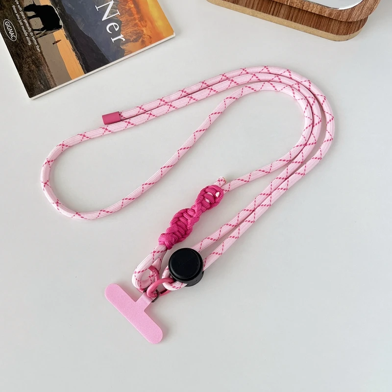 INS Color Adjustable Phone Strap Crossbody Lanyard Stylish Sport Lanyard Long Mobile Phone Rope Pendant For iPhone Camera Strap