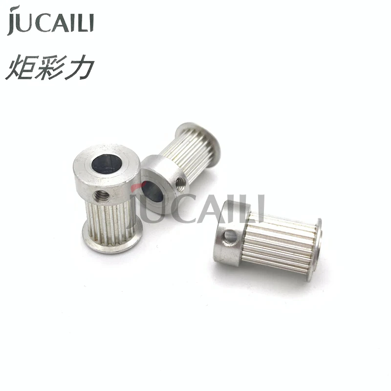 JUCAILI New 20 Teeth motor gear for Mi_ma_ki jv33 jv50 Belt Pulley Printer GT2 Timing Belt Pulley Motor wheel