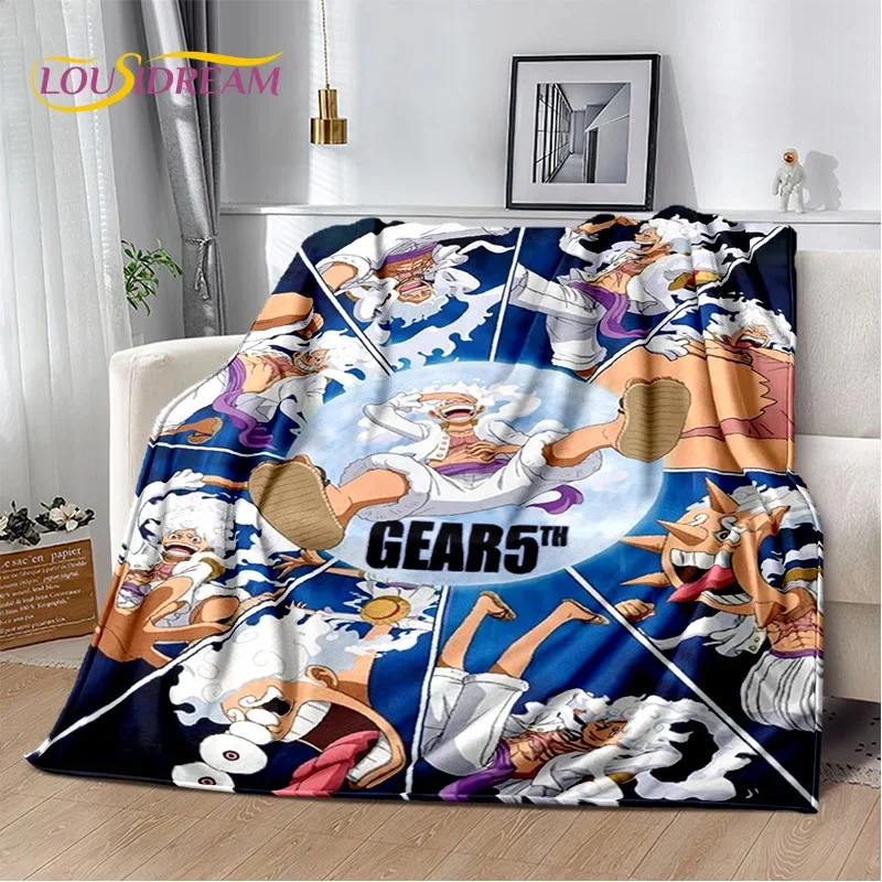 One PIECE-E Japan Anime Cartoon Soft Blankets,Keep Warm Throw Blanket Comfortable Blanket for Picnic Beds Sofa Home Bedroom Gift