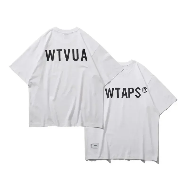 Trend Japanese Wtaps High Quality Women T-shirt Brand Short Sleeve Tshirt Clothing Designer Tee Men Cotton T Shirt Summer Tops