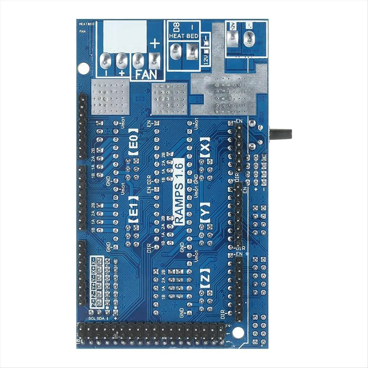 L70A Ramps 1.6 Control Board, 3D Printer Controller, 4-Layer Control Panel Board with Heatsink Expansion Mainboard