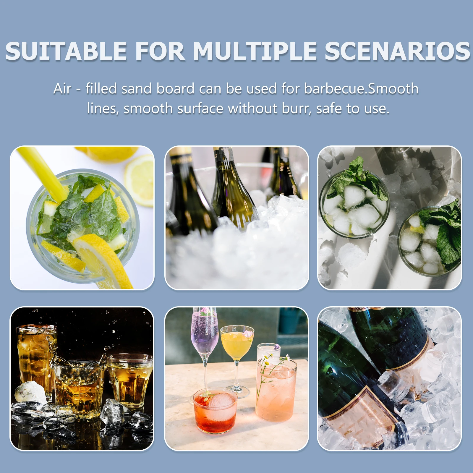 

4 шт., детские коврики с гладкой поверхностью, удобные для переноски, легкие надувные коврики для песка для детей, пляжные креативные формы для песка