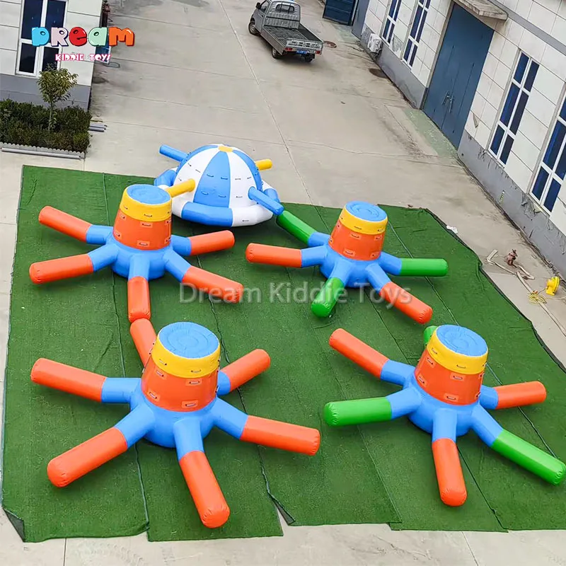

Hot Selling PVC Tarpaulin Custom Funny Water Park Inflatables Climbing Octopus Water Toy