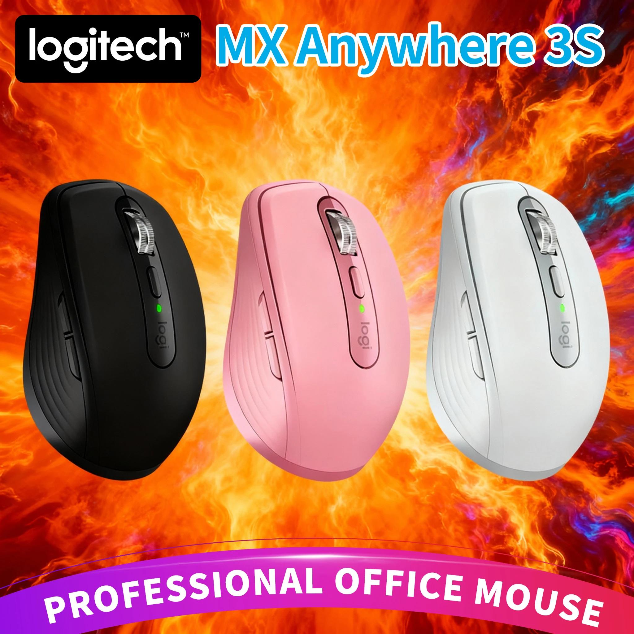 

Logitech MX Anywhere 3S Compact Wireless Mouse Dual Mode for Windows Mac PC Office Home