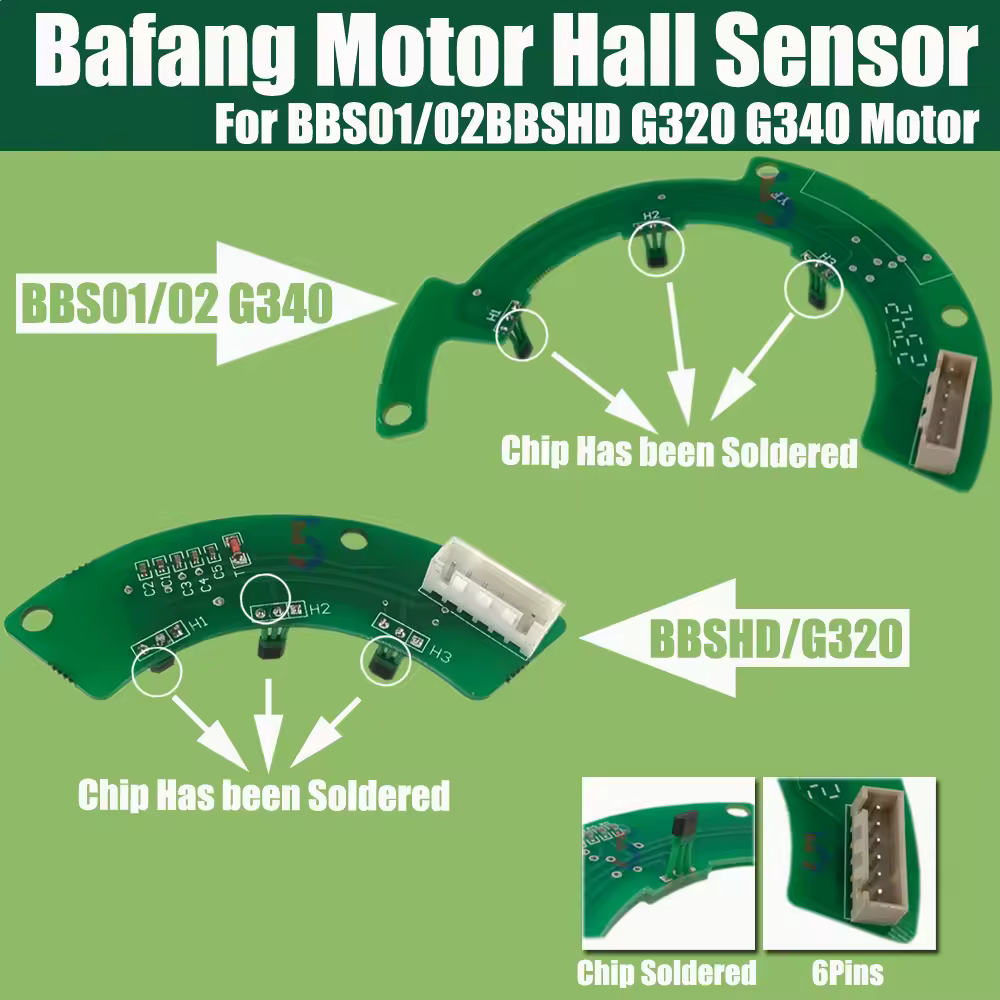 For Bafang Mid Drive Hall Sensor Board with chip Motor Hall Plate Electric Bicycle for BBS01 BBS02 BBSHD G320 G340 M615 Parts