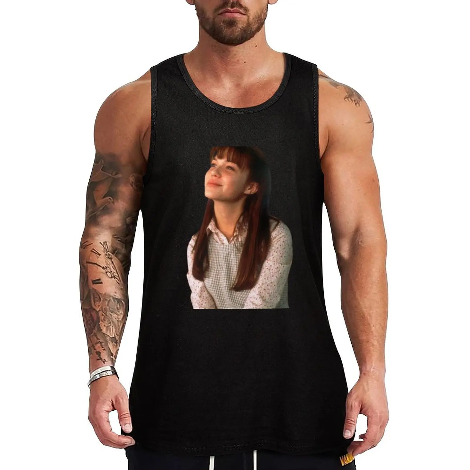 Camiseta sin mangas Mandy Moore, camiseta holgada informal para uso diario, ropa de verano sin mangas