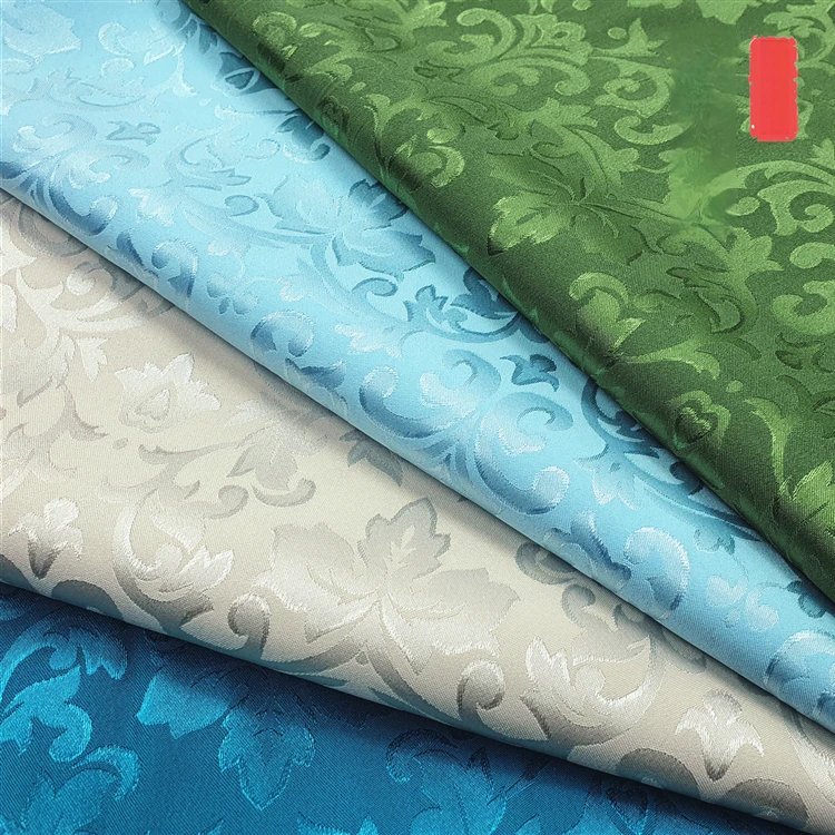 Micro Elastic Leaf Pattern Luxury Jacquard Fabric Smooth By Meter for Hanfu Coats Skirts Sewing Plain Cloth Comfortable Textured