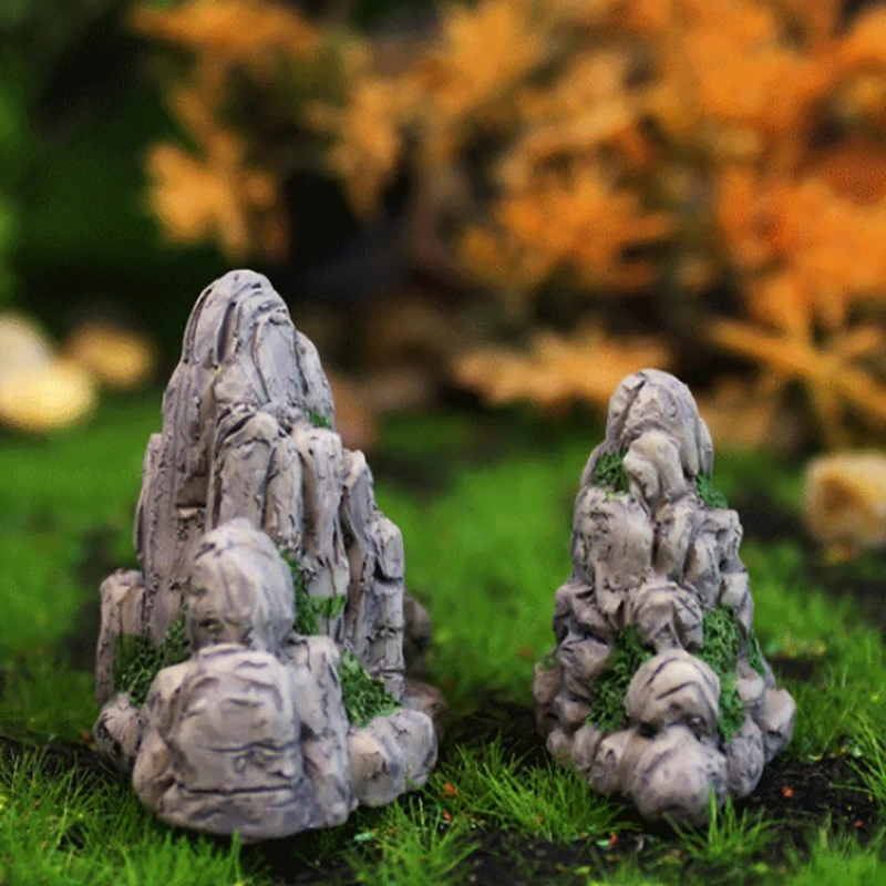 Mini Montanha Miniatura Pedra Falsa, Artificial Hill Brinquedos, Bonsai Enfeites, Acessórios De Jardim De Fadas, Decoração Para Casa