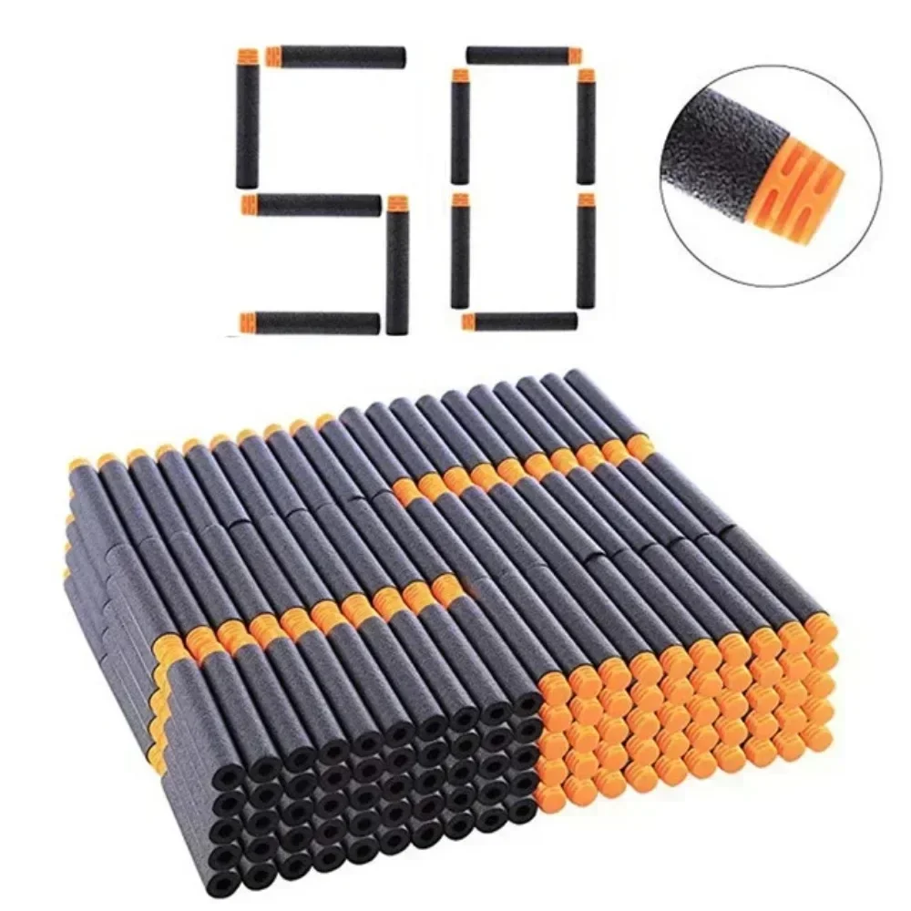 حار (وصول جديد) جديد أسود لينة إيفا مسدس لعبة الرصاص 7.2 سنتيمتر * 1.3 سنتيمتر عبوة السهام لسلسلة Nerfss الناسف عيد الميلاد طفل الأطفال هدية