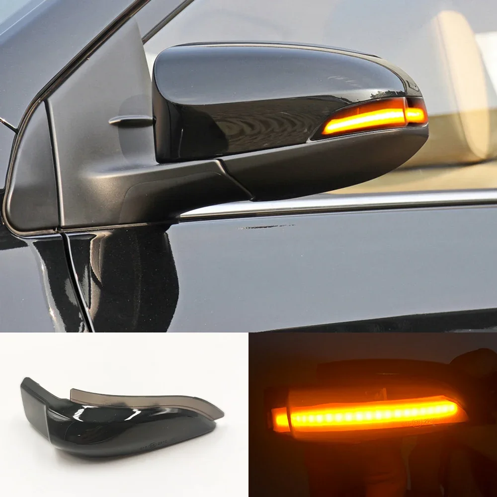 2PCS For Toyota Corolla Camry Prius Vios Yaris Venza Avalon Altis LED Dynamic Turn Signal Light Side Mirror lighting