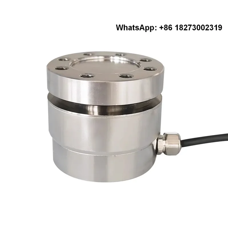 Column type dual-purpose flange sensor for tension and compression, polished and polished anti eccentric load vibration sensor