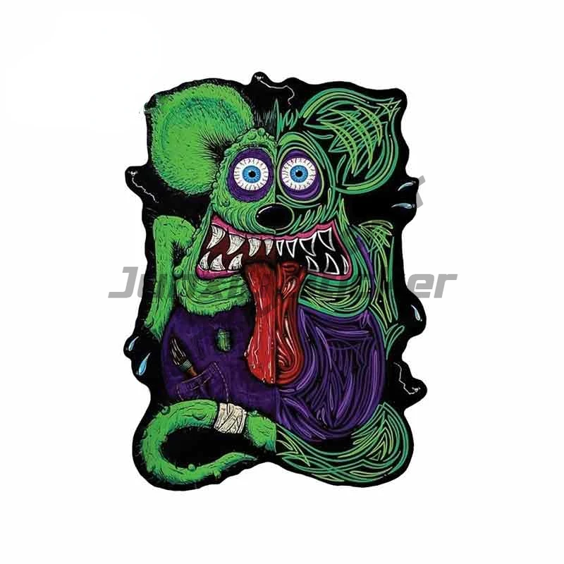 Rat Fink Hot Rod Premium Quality Car Sticker Car Window Motocross Racing Laptop Helmet Trunk Wall Vinyl Decal