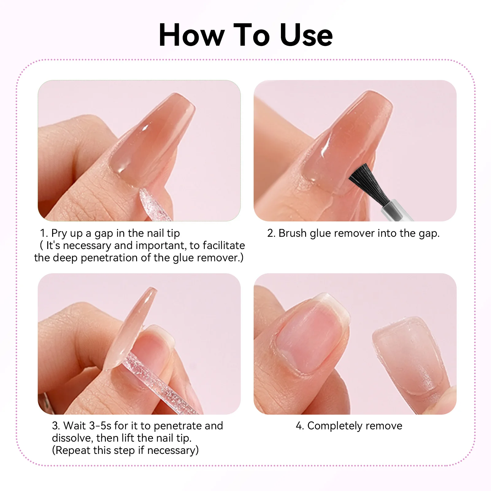 BORN PRETTY 50ml removedor de Gel para uñas líquido para uñas fácil suavizar quitar uñas postizas adhesivo sólido herramientas para quitar Gel de uñas a presión