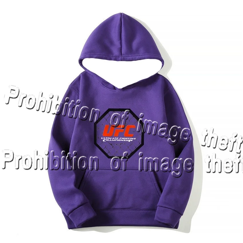 

UFC New 3D Printed Hoodie Sweatshirt Autumn and Winter Loose Casual Men's and Women's Sports Top Boxing Long Sleeved Shirt