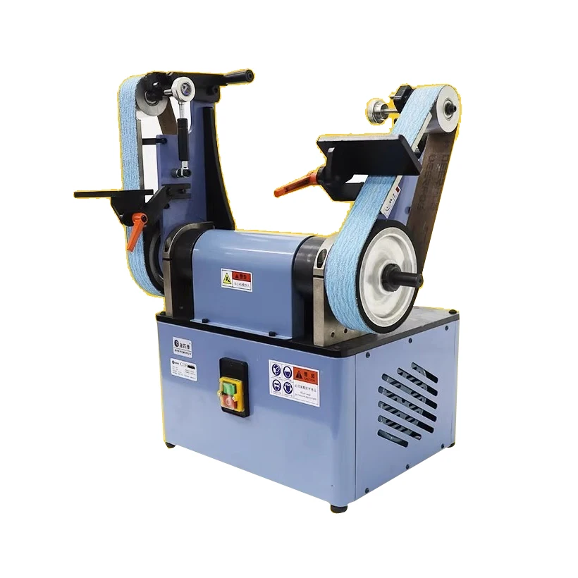

Double-head Polishing Machine/vertical and Horizontal Dual-purpose 2.2KW Adjustable Speed Table Grinding and Polishing Wheel