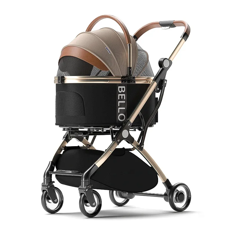 

Pet cart cat dog trolley foldable