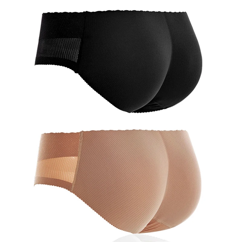 Damskie majtki z poduszką na pośladki Wyściełane majtki na biodra Fake Butt Pull-in Hip Lift Shape-to-shape Oddychające majtki Push Up
