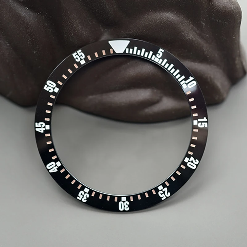 Mod 38mm Curved Ceramics Bezel Insert Ring Fits For SUB GMT SKX007 SKX009 Watch Case NH35 NH36 Movement Men Watch Refit Parts