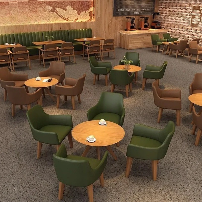 Dessert drink milk tea shop solid wood table