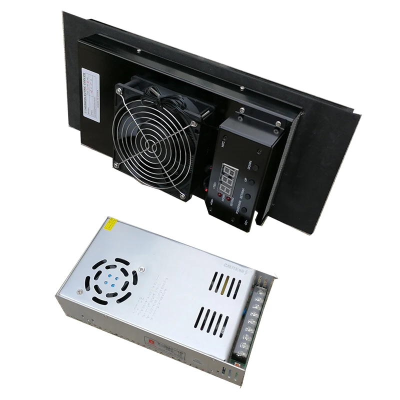 300W 1000Btu 48V Flush Mount Outdoor Cabinet Heat Exchanger TEC Industrial Peltier Cooler