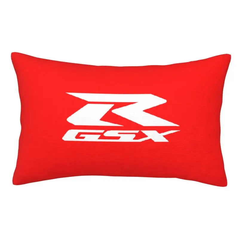 Custom Motorcycle-Suzukies GSXR Motor Racing Pillow Case Luxury Cushion Cover Soft Pillowcase