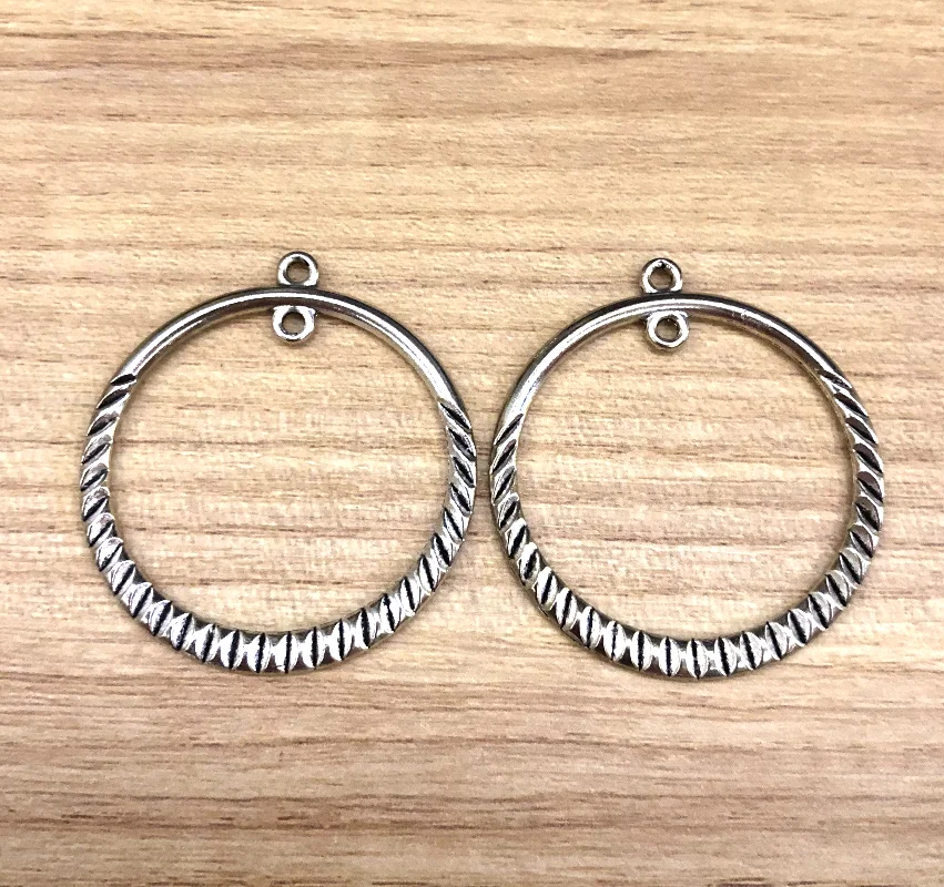 10pcs   38*35mm   Alloy metal ring charms for handmade findings   HWL2556 DIY accessories