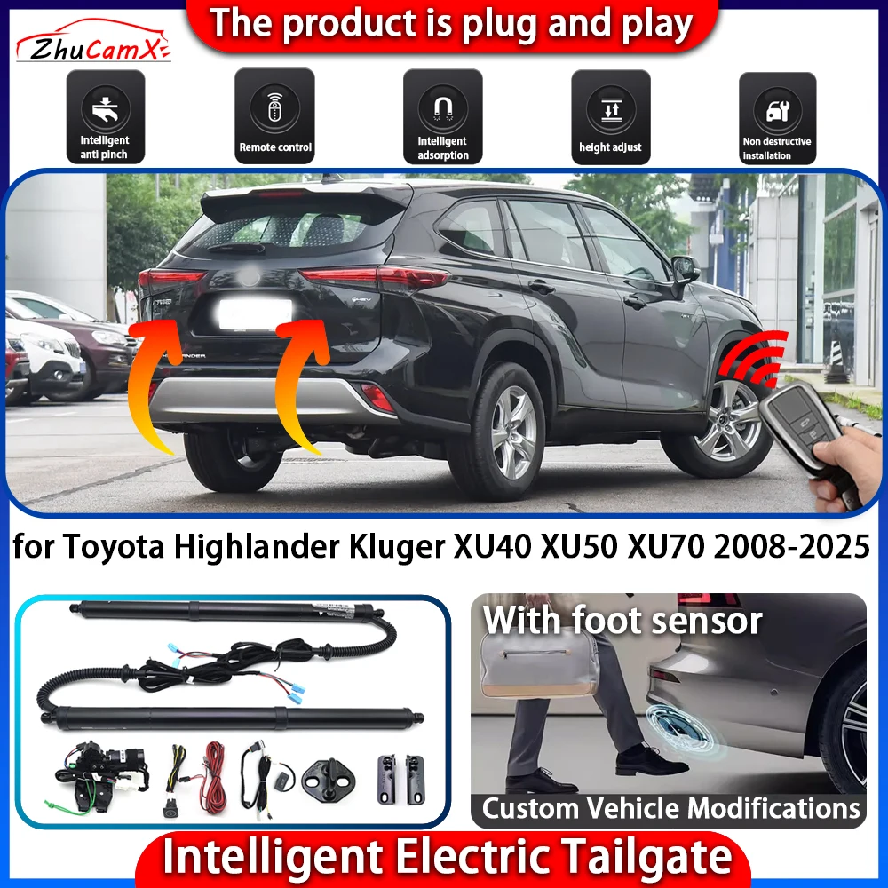 

Smart Powered Tailgate System for Toyota Highlander Kluger XU40 XU50 XU70 2008-2025 Automatic Intelligent Trunk Lift Control Kit