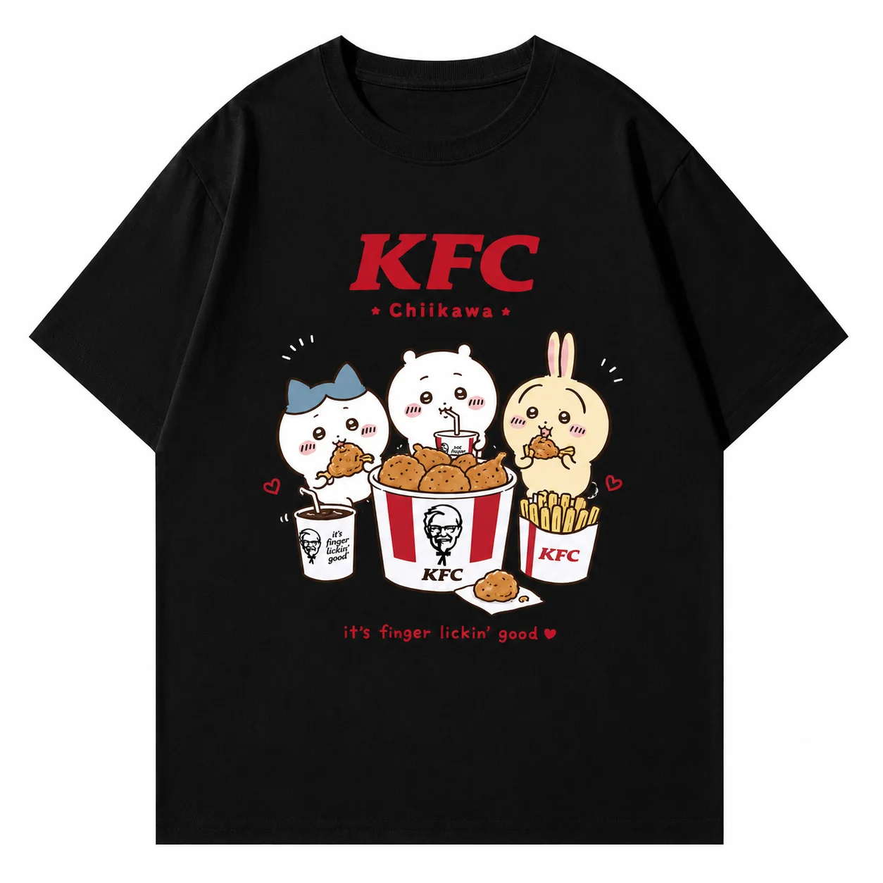 CHIIKAWA Summer Parent Child Pure Cotton T-shirt Comfortable Breathable High Quality Ins Y2k Men's T-shirts Clothes for Man