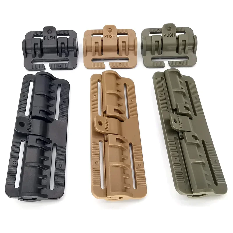 2PCS Tactical Vest Quick Release Buckle Slider Molle Strip Module Strip Buckle Quick Disassembly Hunting Fixture Kit