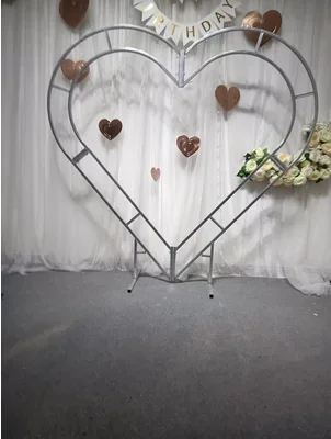 Marriage Truss Arch Love Arch Peach-core Iron Frame Heart Portal Frame Special-shaped Frame Heart Arch